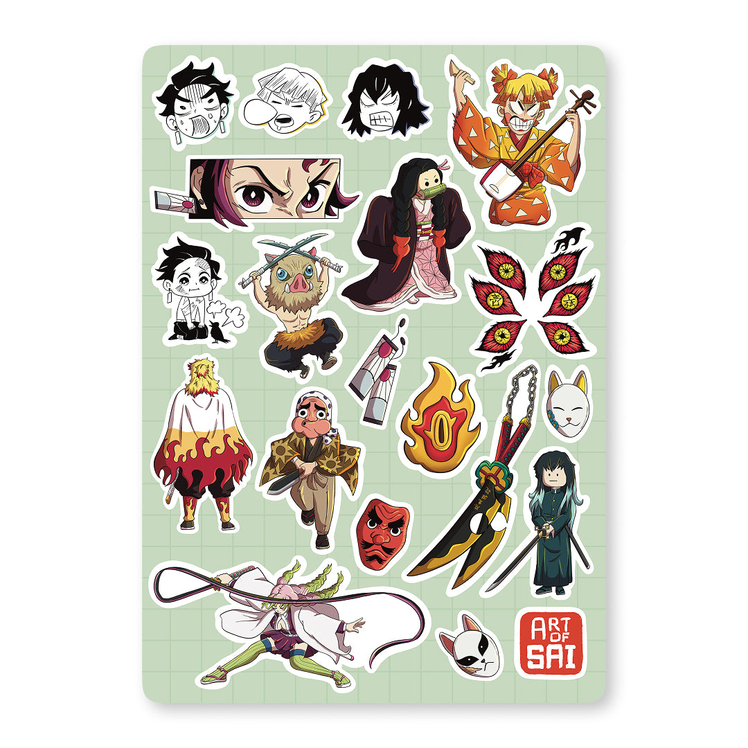 Demon Slayer Sticker Sheet
