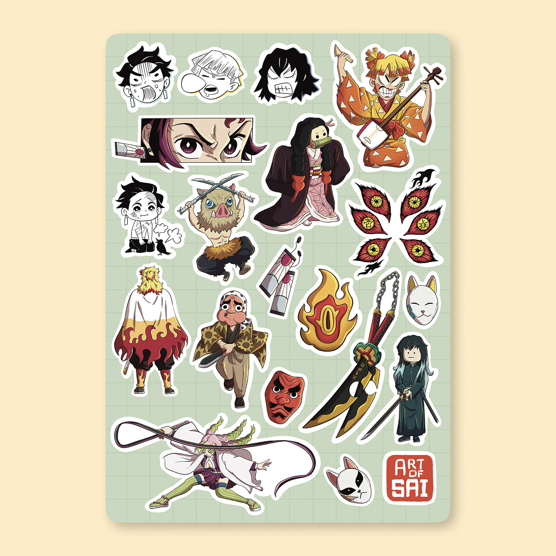 Demon Slayer Sticker Sheet