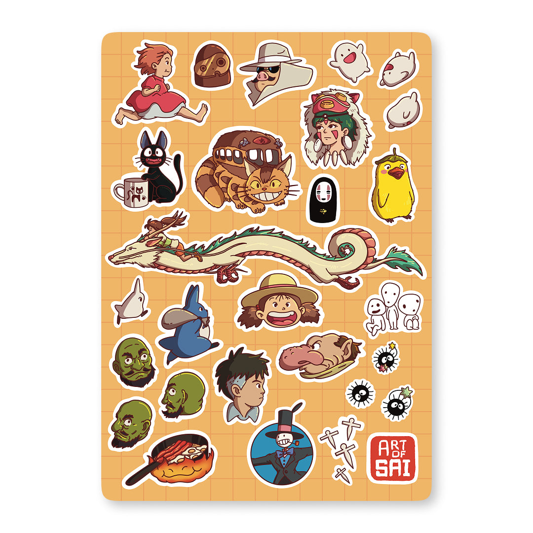 Studio Ghibli Sticker Sheet
