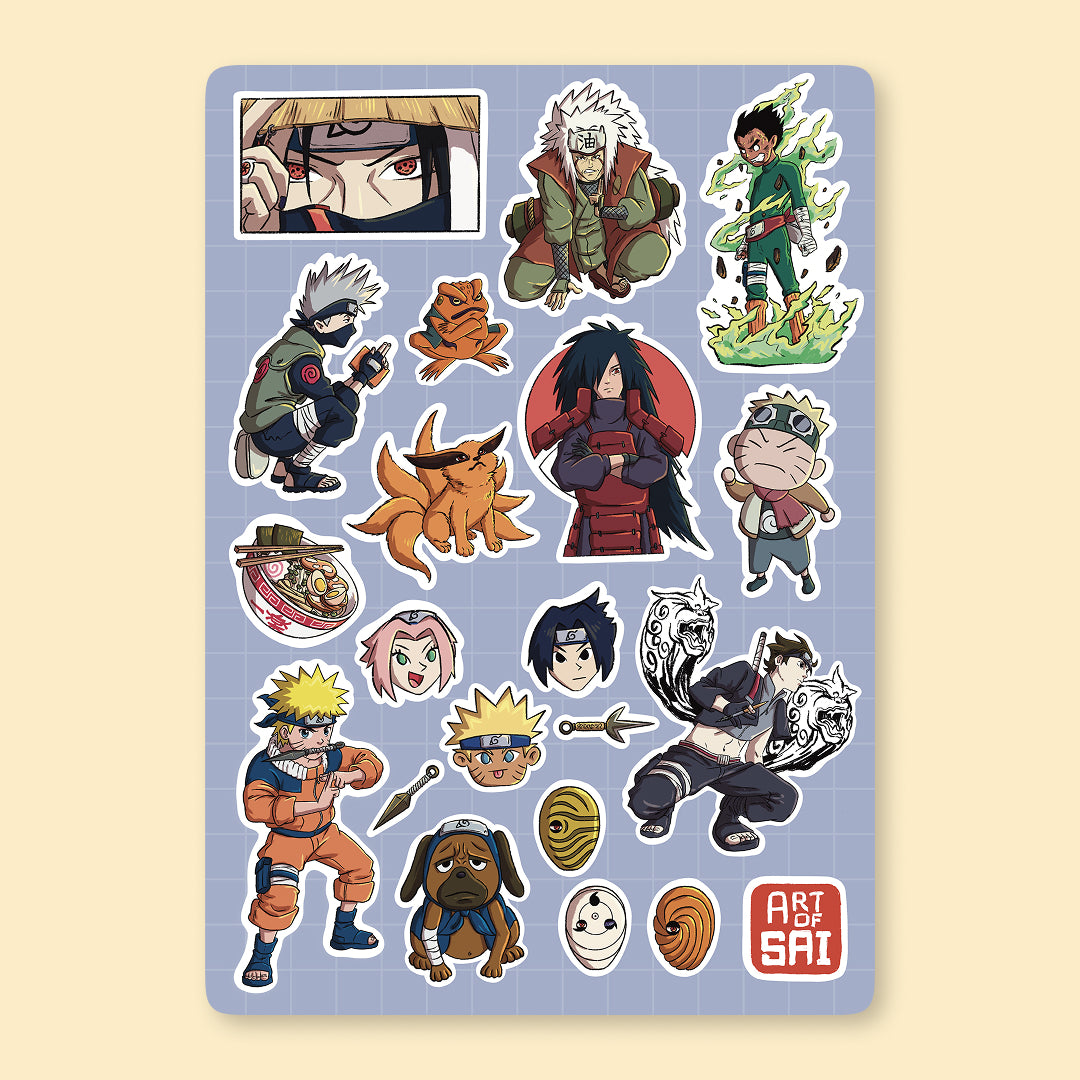 Naruto Sticker Sheet