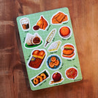 Indian Snacks Sticker Sheet