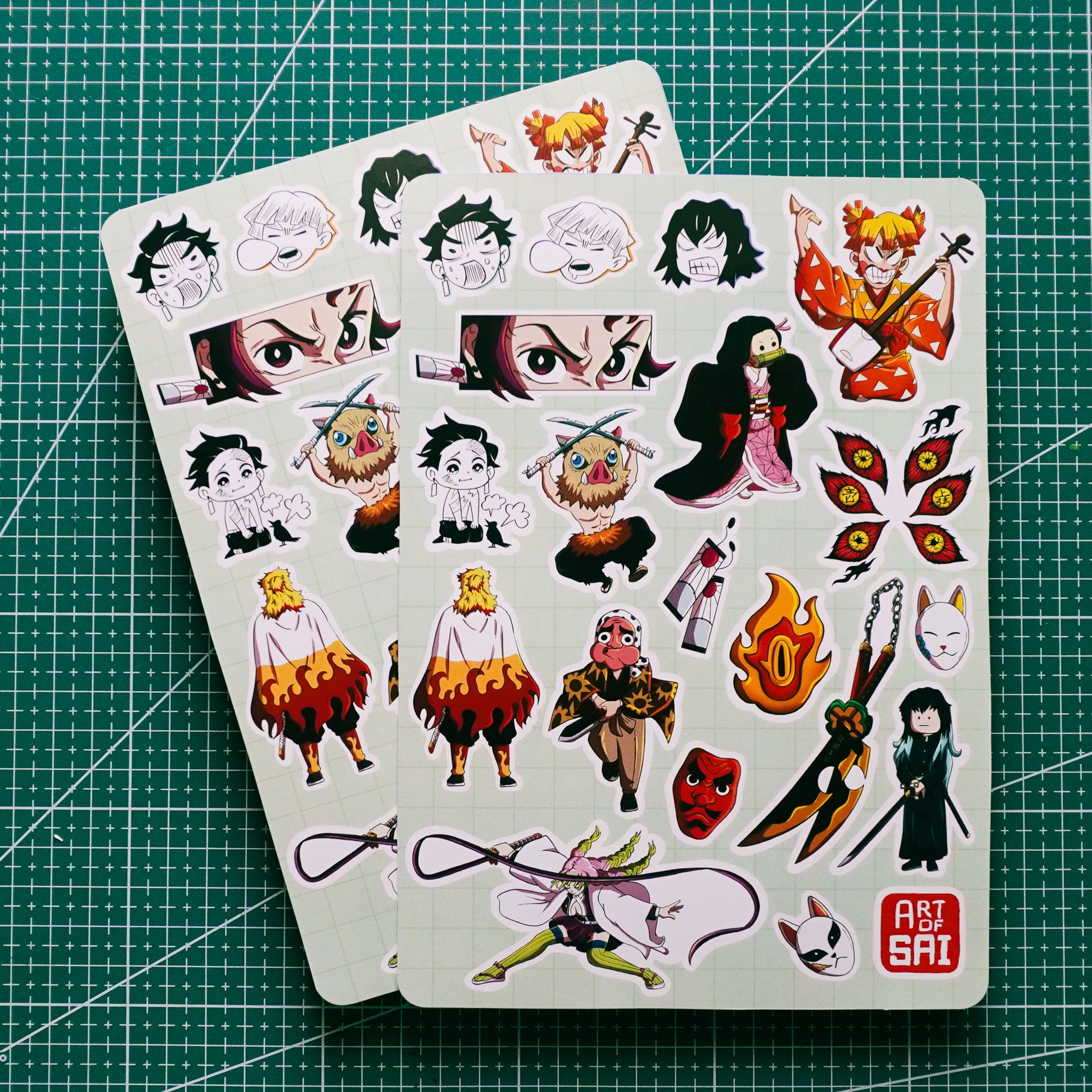 Demon Slayer Sticker Sheet